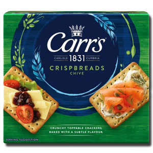 Carr's Crispbread Cream Chive 5 Pack 190g Carr's Crispbread Cream Chive 5 Pack 190g