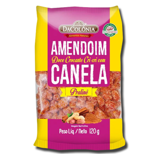 Dacolônia Amendoim Doce Crocante Cri-Cri Canela 120g Dacolônia Amendoim Doce Crocante Cri-Cri Canela 120g