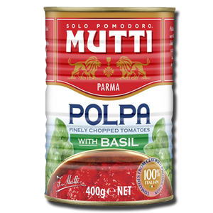 Mutti Tomato & Basil Pulp Can 400g