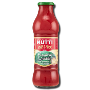 Mutti Polpa de Tomato & Basil Bottle 400g