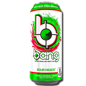 Bang Energy Drink Sour Heads Super Creatine Zero Calories 473ml