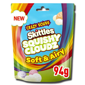 Skittles Crazy Sour Squishy Cloudz 94g Skittles Crazy Sour Squishy Cloudz 94g