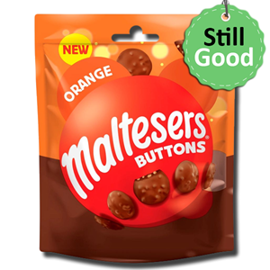 Maltesers Buttons Orange Chocolate Bag 102g [BB:05/06/2022]