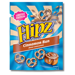 Flipz Pretzel Snacks Coated Cinnamon Bun 90g