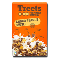 Treets The Peanut Company Chocolate Peanut Muesli 450g