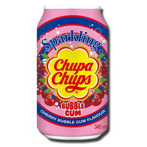Chupa Chups Cherry Bubble Gum Sparkling 345ml Chupa Chups Cherry Bubble Gum Sparkling 345ml