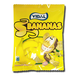 Vidal Gomas Bananas 90g