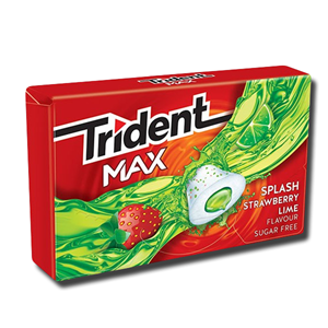 Trident Max Splash Strawberry & Lime 20g