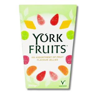 York Fruits Fruit Jellies Carton 350g York Fruits Fruit Jellies Carton 350g