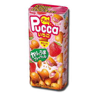 Meiji Pucca Strawberry Cockies 39g Meiji Pucca Strawberry Cockies 39g