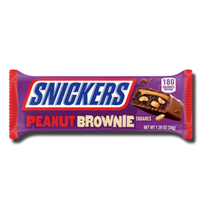 Snickers Peanut Brownie Squares 34g