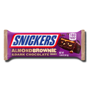 Snickers Dark Chocolate Almond Brownie 35.7g Snickers Dark Chocolate Almond Brownie 35.7g