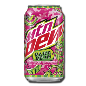 Mountain Dew Major Melon 355ml Mountain Dew Major Melon 355ml