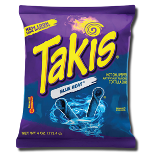 Takis Hot Tortilla Rolls Blue Heat - Extreme Hot 92.3g Takis Hot Tortilla Rolls Blue Heat - Extreme Hot 92.3g