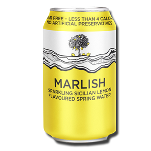 Marlish Sparkling Spring Water Sicilian Lemon 330ml