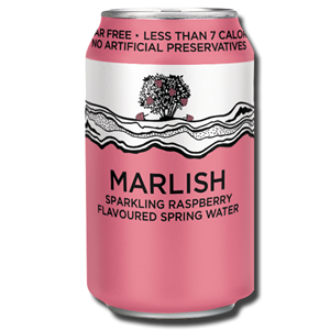 Marlish Sparkling Spring Water Raspberry 330ml