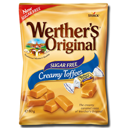 Werther's Original Creamy Toffees Sugar Free 80g