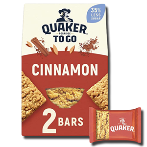 Quaker Cinnamon Porridge To Go Squares 110g