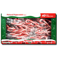 Spangler Candy Cane Red & White 8cm Mini 40 Units