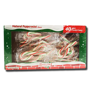 Spangler Candy Cane Red, White & Green 8cm Mini 40 Units