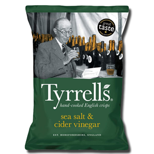 Tyrell's English Crisps Sea Salt & Cider Vinegar 40g Tyrell's English Crisps Sea Salt & Cider Vinegar 40g