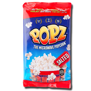 Popz Microwave Popcorn Salted 90g Popz Microwave Popcorn Salted 90g