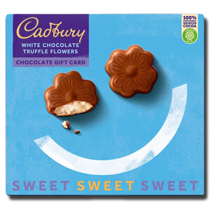 Cadbury White Chocolate Truffle Flowers 112g Cadbury White Chocolate Truffle Flowers 112g