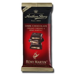 Anthon Berg Dark Chocolate Creamy Caramel & Remy Martin Cognac 90g Anthon Berg Dark Chocolate Creamy Caramel & Remy Martin Cognac 90g