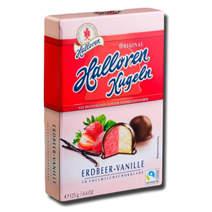 Halloren Kugeln Strawberry Vanilla Marshmallow Chocolate 125g
