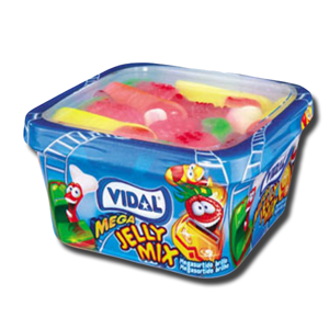 Vidal Mega Jelly Mix Plastic Box 180g