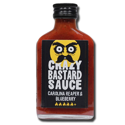 Crazy Bastard Hot Sauce Carolina Reaper & Blueberry Heat 5+ 100ml