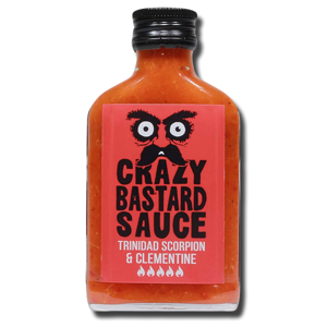 Crazy Bastard Hot Sauce Trinidad Scorpion & Clementine Heat 5 100ml