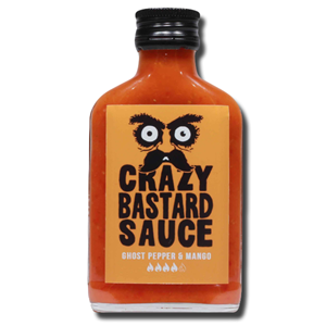 Crazy Bastard Sauce Ghost Pepper & Mango Heat Level 4,5 100ml