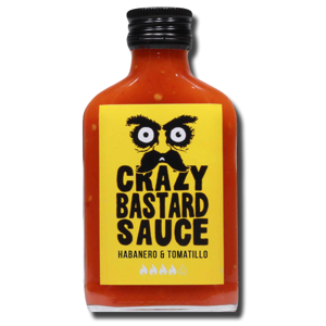 Crazy Bastard Hot Sauce Habanero & Tomatillo Heat 4 100ml