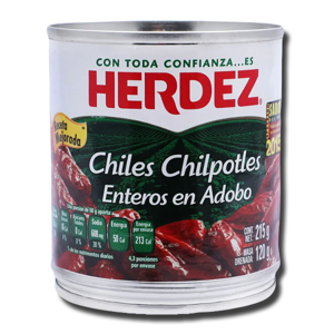 Herdez Chiles Chipotles Enteros en Adobo 198g Herdez Chiles Chipotles Enteros en Adobo 198g