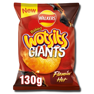 Walkers Baked Wotsits Giants Flamin Hot 130g