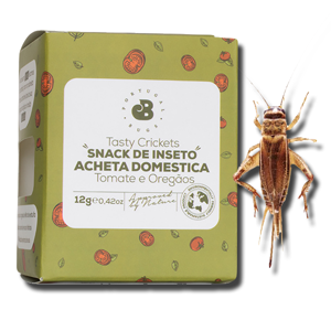 Portugal Bugs Tasty Crickets Tomate e Oregãos 12g Portugal Bugs Tasty Crickets Tomate e Oregãos 12g