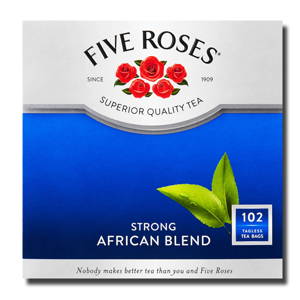 Five Roses Strong African 100' Teabags 250g Five Roses Strong African 100' Teabags 250g