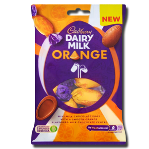 Cadbury Dairy Milk Orange Mini Filled Bag 72g