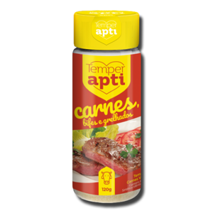 Apti Tempero para Carnes Bifes e Grelhados 120g Apti Tempero para Carnes Bifes e Grelhados 120g
