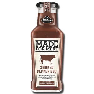 Kuhne Made For Meat Sauce Smoked Pepper BBQ 235ml Kuhne Made For Meat Sauce Smoked Pepper BBQ 235ml