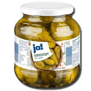 Ja! Cucumber Sweet Pickle Gurkentopf 970g