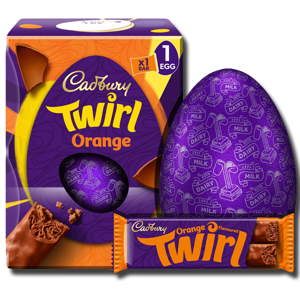 Cadbury Twirl Orange Easter Egg Large 198g Cadbury Twirl Orange Easter Egg Large 198g