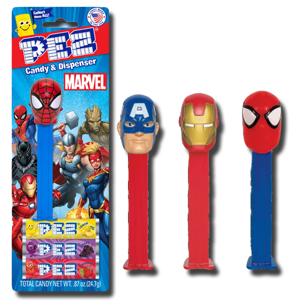 Pez Candy & Dispenser Marvel Heroes 24.7g Pez Candy & Dispenser Marvel Heroes 24.7g