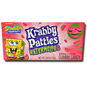 Nickelodeon Spongebob Gummy Krabby Patties Watermelon 72g