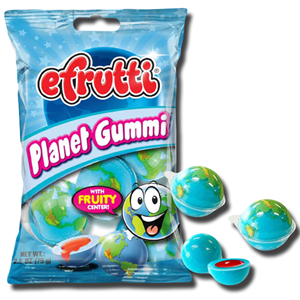 Efrutti Planet Gummi Liquid Fruity Center 75g