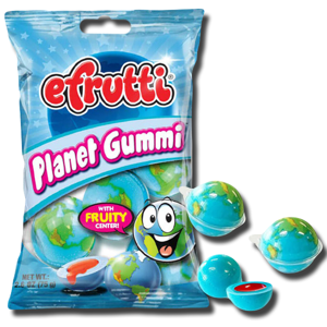 Efrutti Planet Gummi Liquid Fruity Center 75g Efrutti Planet Gummi Liquid Fruity Center 75g