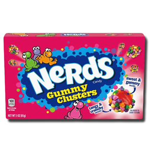 Wonka Nerds Gummy Clusters Rainbow Theatre Box 85g