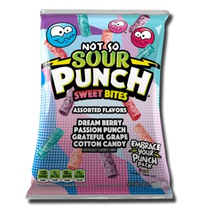 Sour Punch Not So Sour Sweet Bites Fruit Flavors 142g Sour Punch Not So Sour Sweet Bites Fruit Flavors 142g