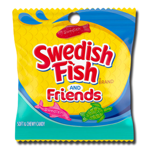 Swedish Fish And Friends Soft & Chewy Candy 144g Swedish Fish And Friends Soft & Chewy Candy 144g